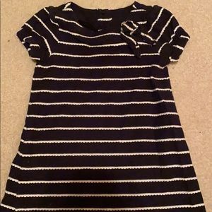 Janie and Jack bow-front tee shirt dress 18-24 mos